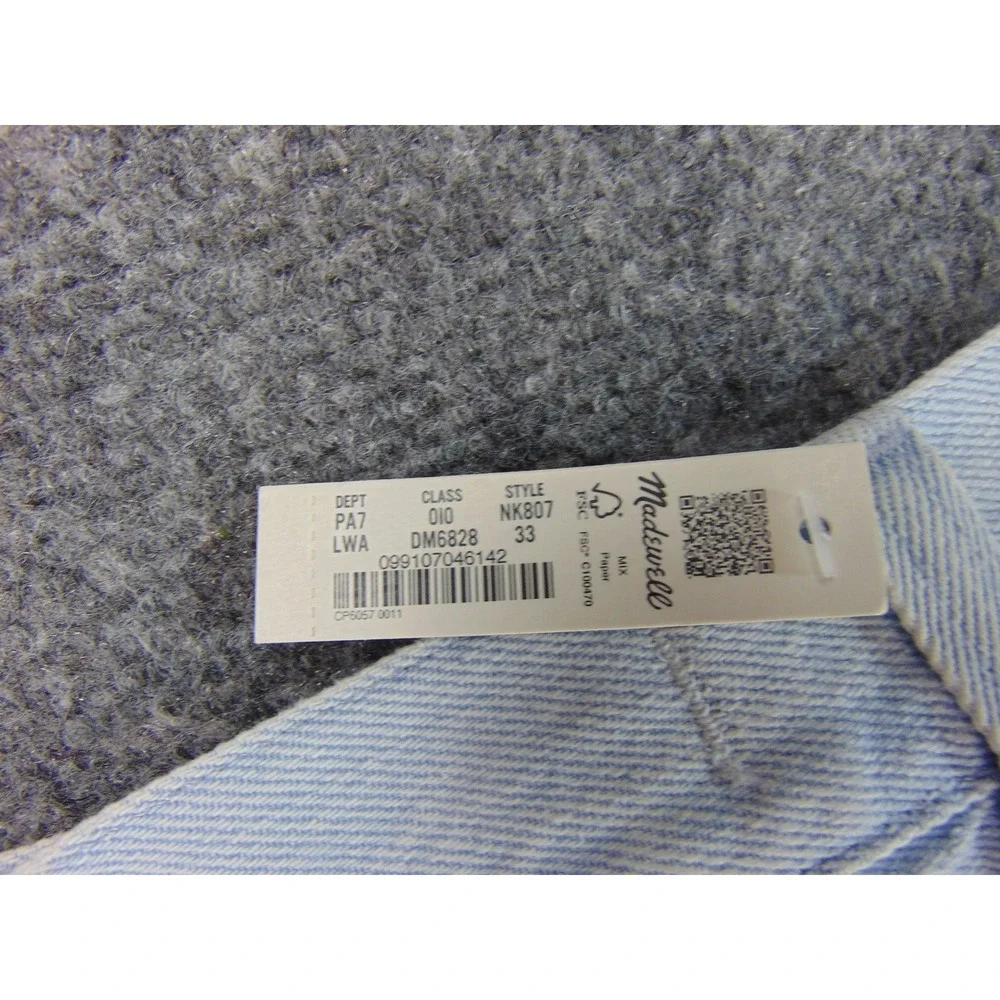 Madewell Superwide-Leg Jeans Mens 33 Light Blue Baggy Skate Streetwear‎ NK807